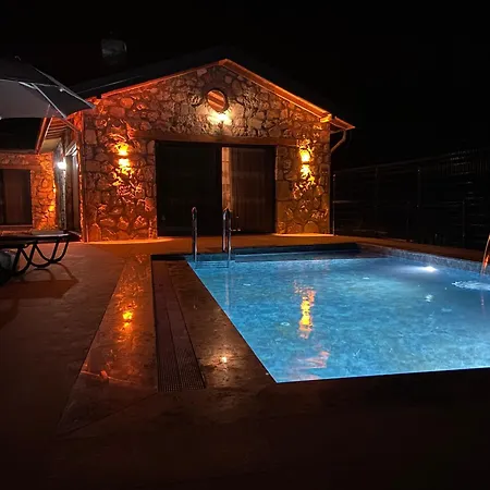 Luxury Stone House With Turkish Hamam, Sauna, Indoor And Outdoor Pool In Fethiye 别墅 穆拉