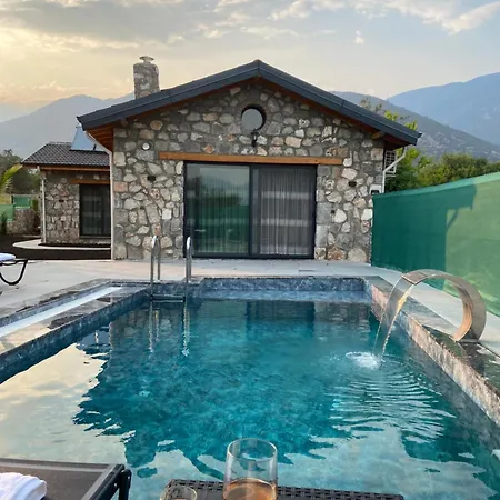 别墅 Luxury Stone House With Turkish Hamam, Sauna, Indoor And Outdoor Pool In Fethiye *
