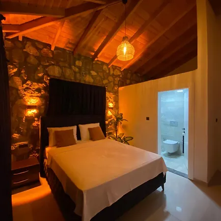 Luxury Stone House With Turkish Hamam, Sauna, Indoor And Outdoor Pool In Fethiye Vilă
