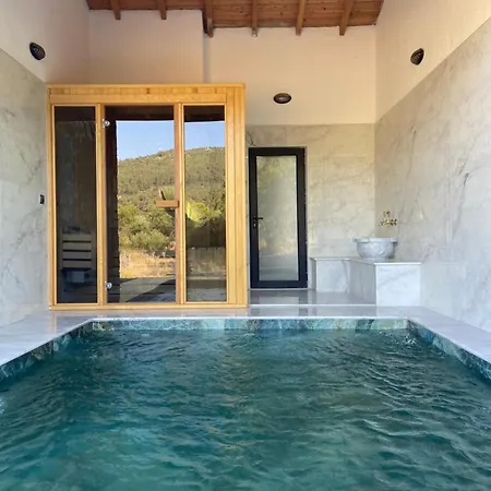 Villa Luxury Stone House With Turkish Hamam, Sauna, Indoor And Outdoor Pool In Fethiye