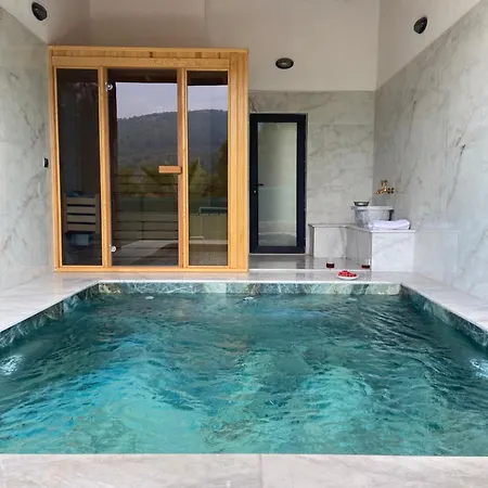 Luxury Stone House With Turkish Hamam, Sauna, Indoor And Outdoor Pool In Fethiye Villa *
