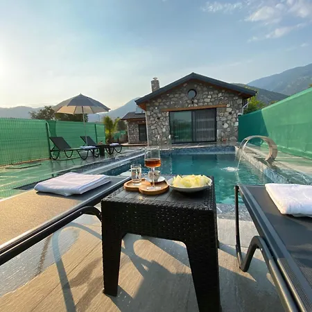 Villa Luxury Stone House With Turkish Hamam, Sauna, Indoor And Outdoor Pool In Fethiye Mugla