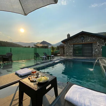 Luxury Stone House With Turkish Hamam, Sauna, Indoor And Outdoor Pool In Fethiye Muğla